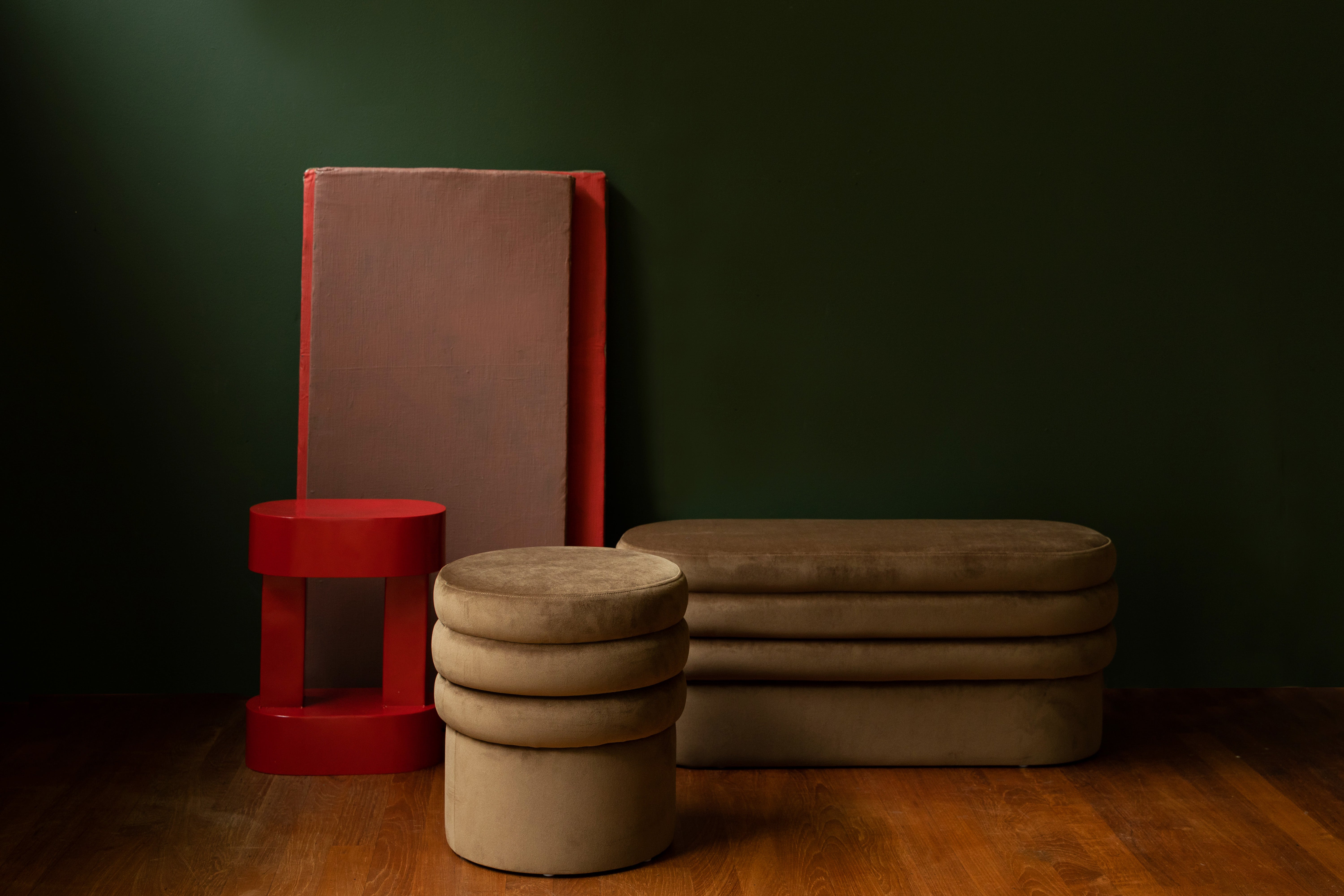 Stool Aditi Brown