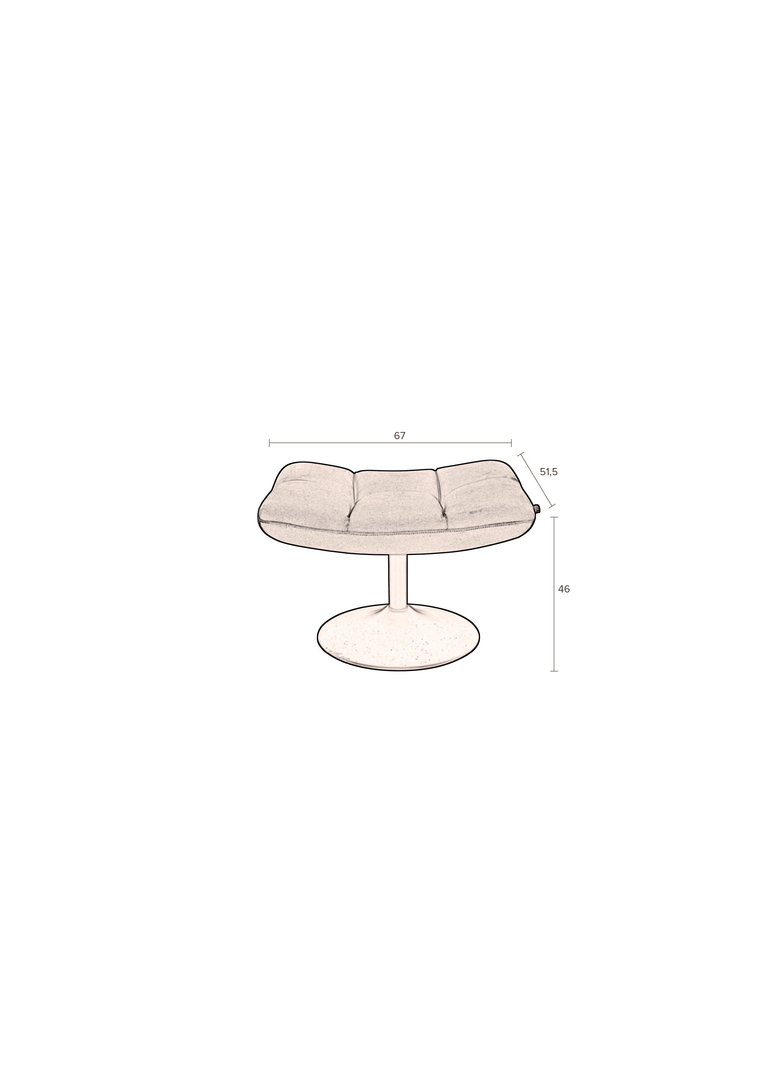 Hocker Bar Vintage Brown