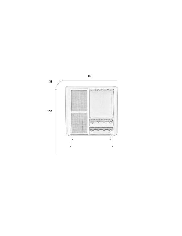 Wine Cabinet Amaya Low