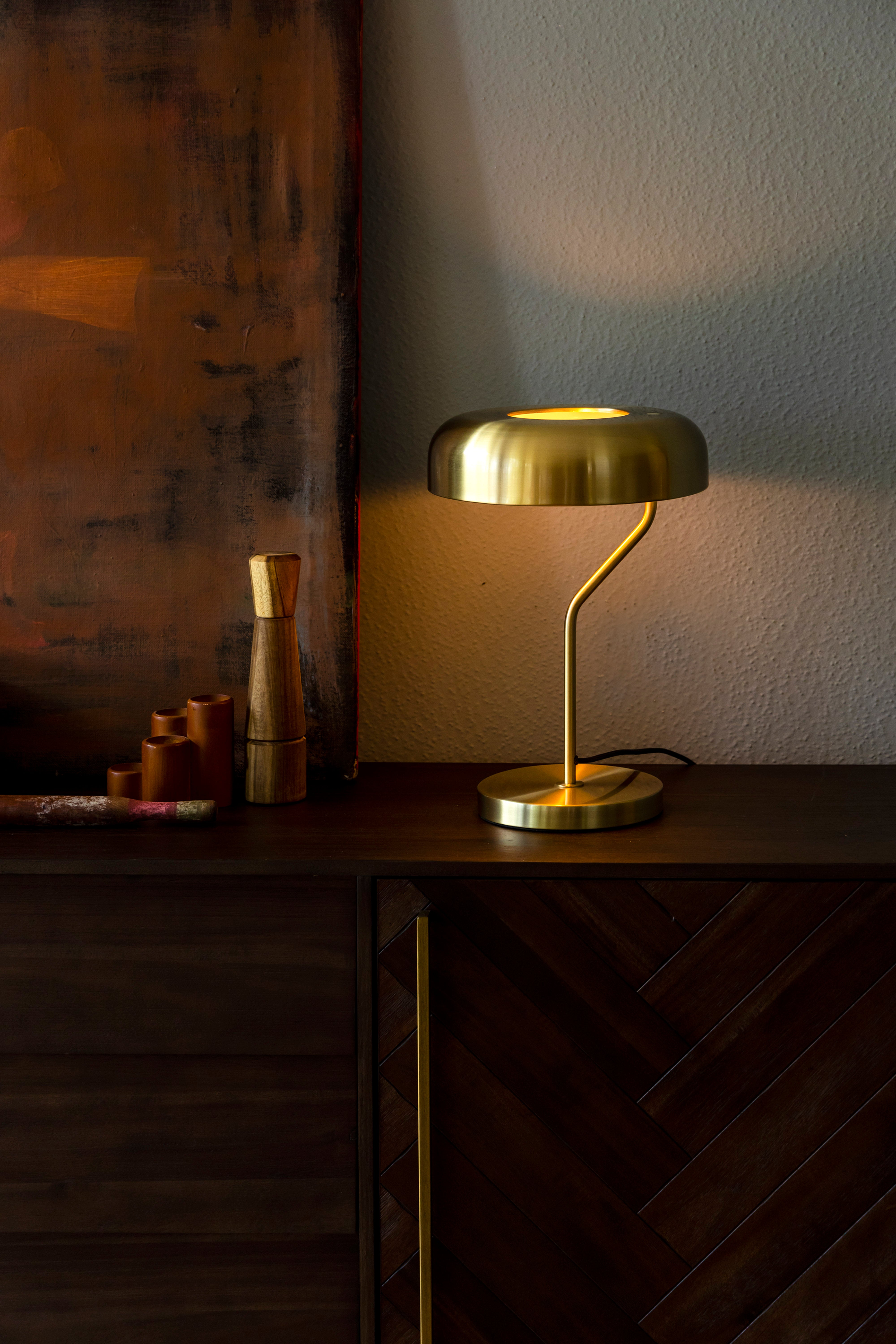 Desk Lamp Eclipse Brass