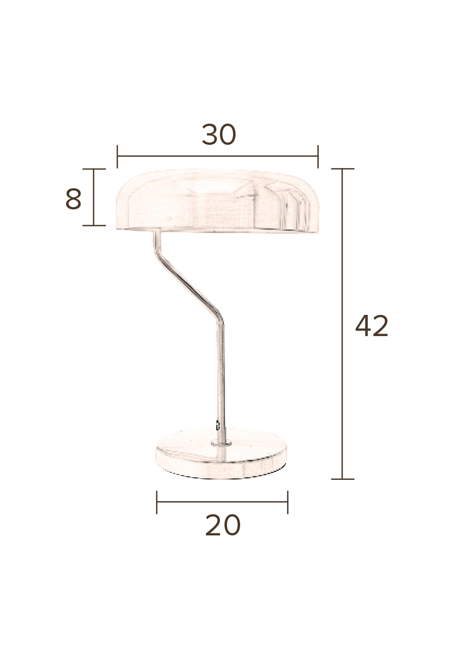 Desk Lamp Eclipse Brass