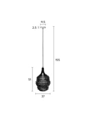 Pendant Lamp Lena M Black