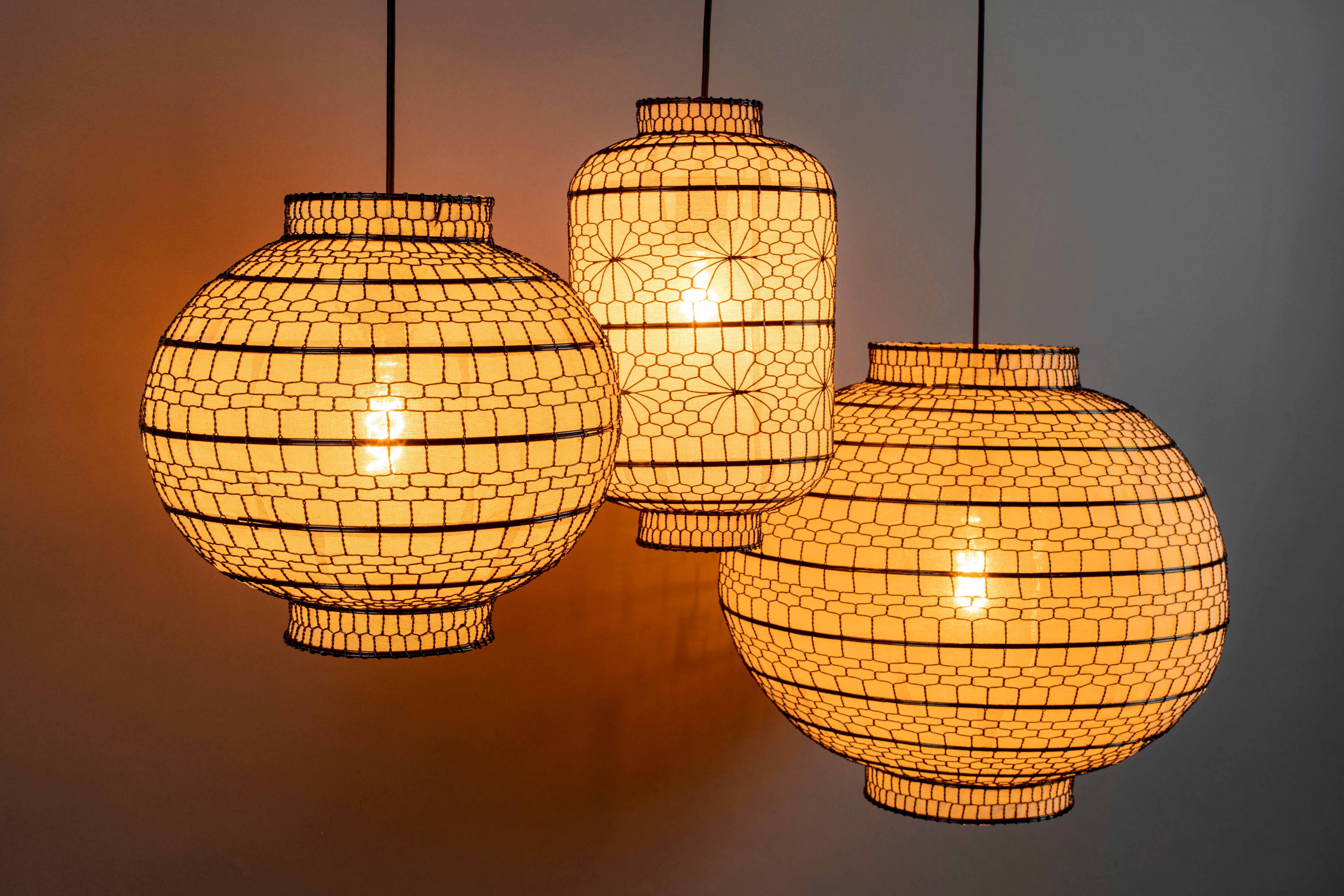 Pendant Lamp Ming Round 45
