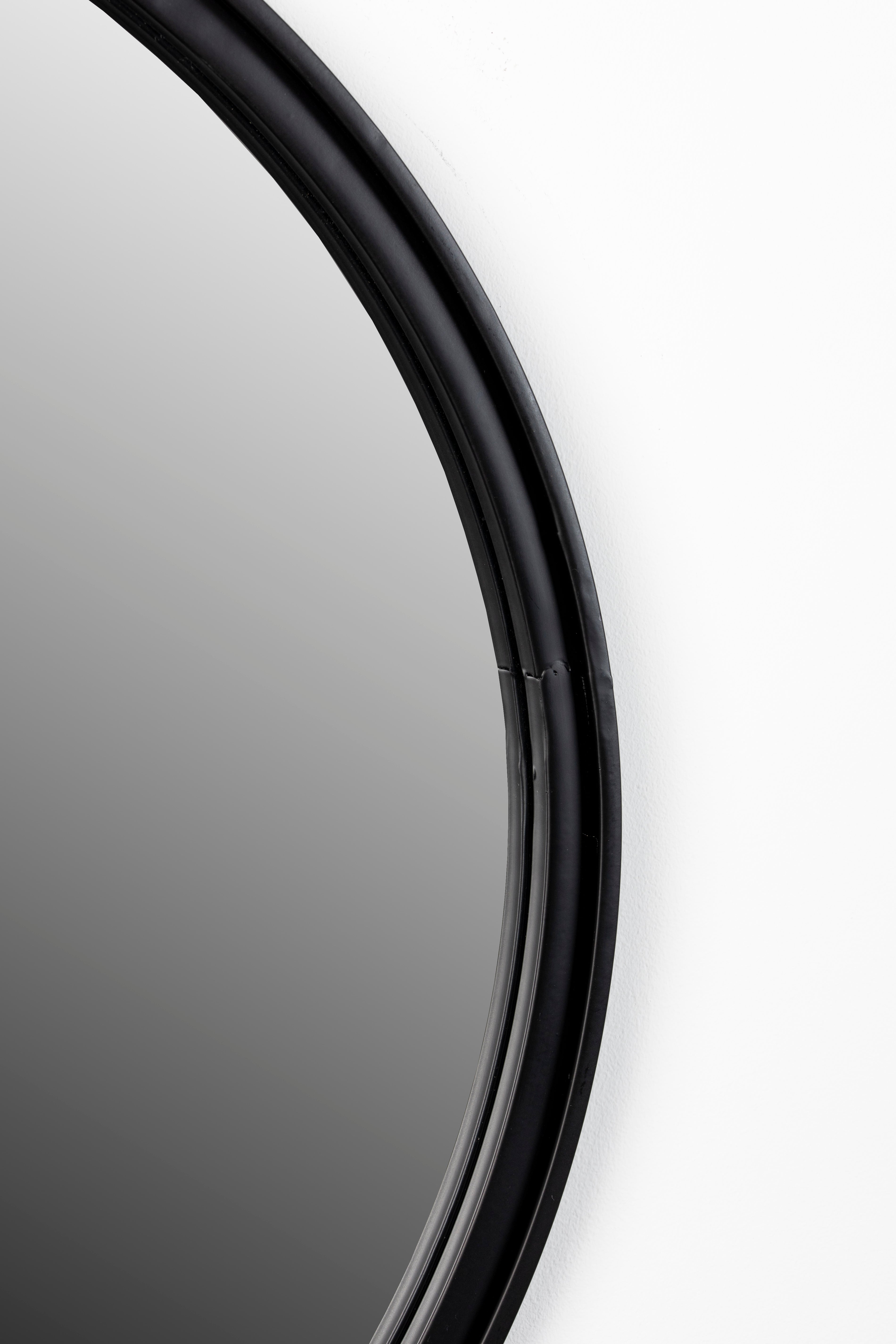 Mirror Matz Round Black