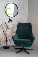 Mirror Matz Round Black