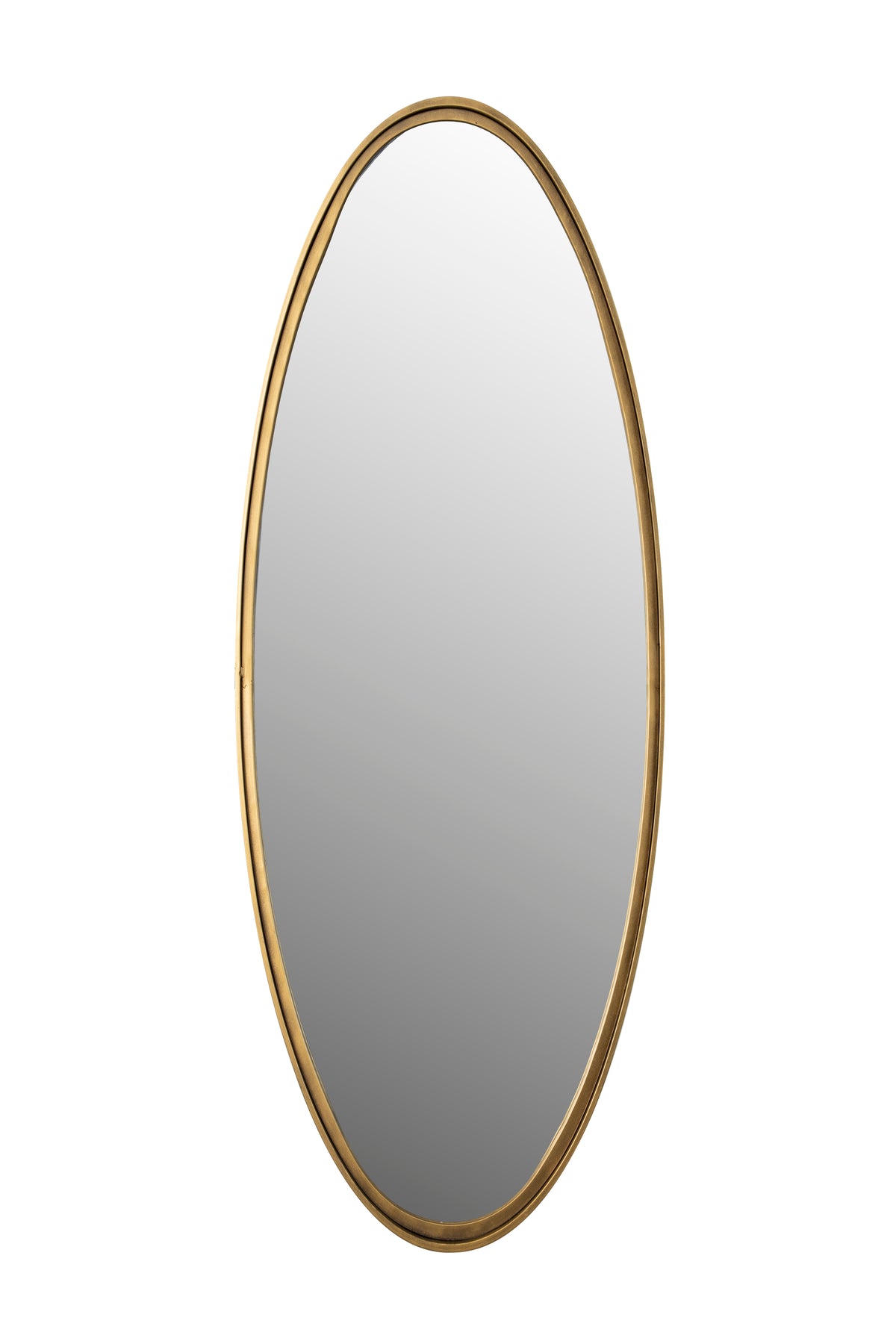 Mirror Matz Oval L Antique Brass