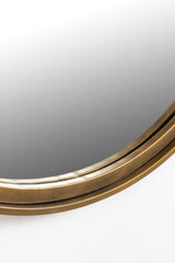 Mirror Matz Oval L Antique Brass