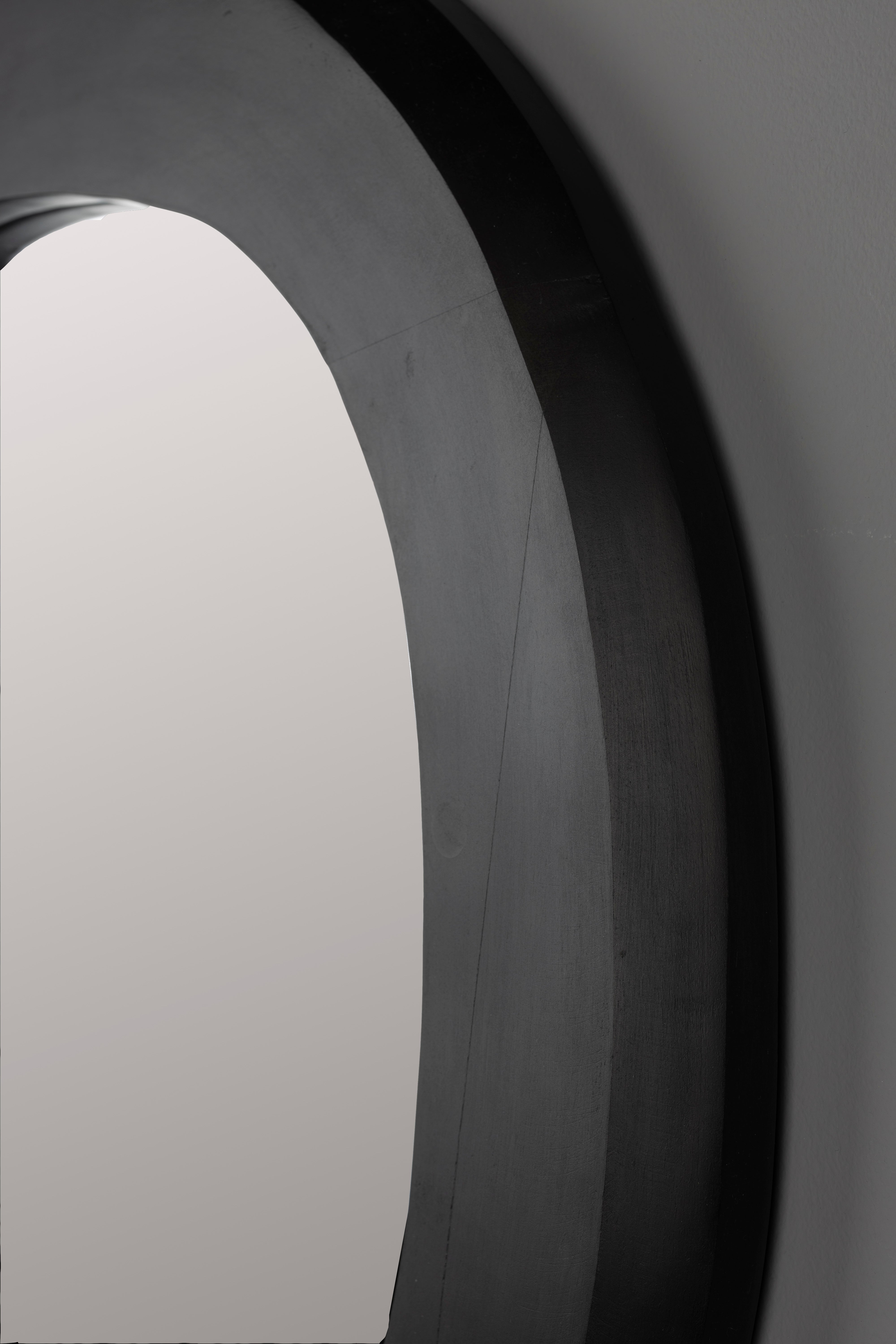 Mirror Aren Wood Black L