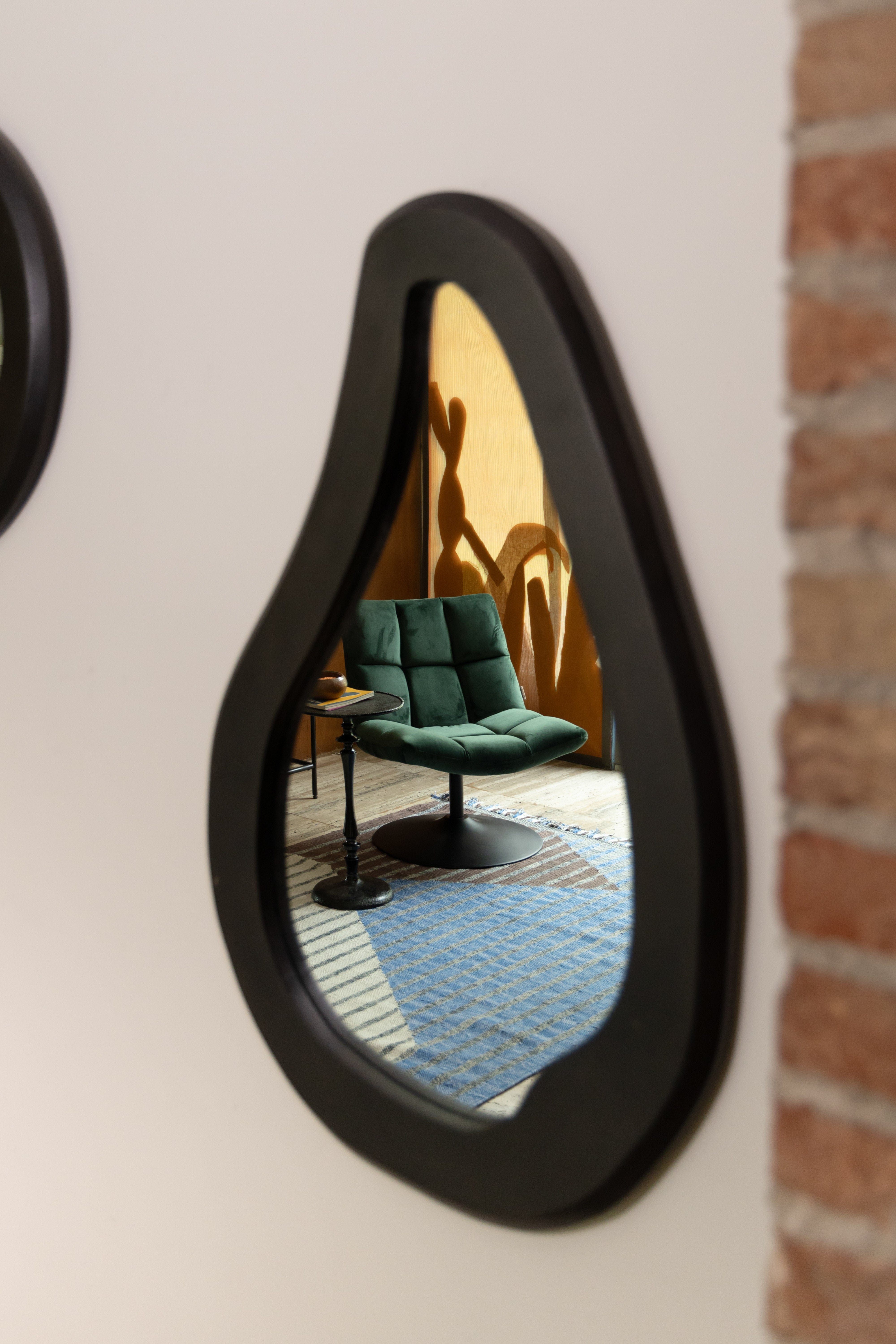 Mirror Aren Wood Black L
