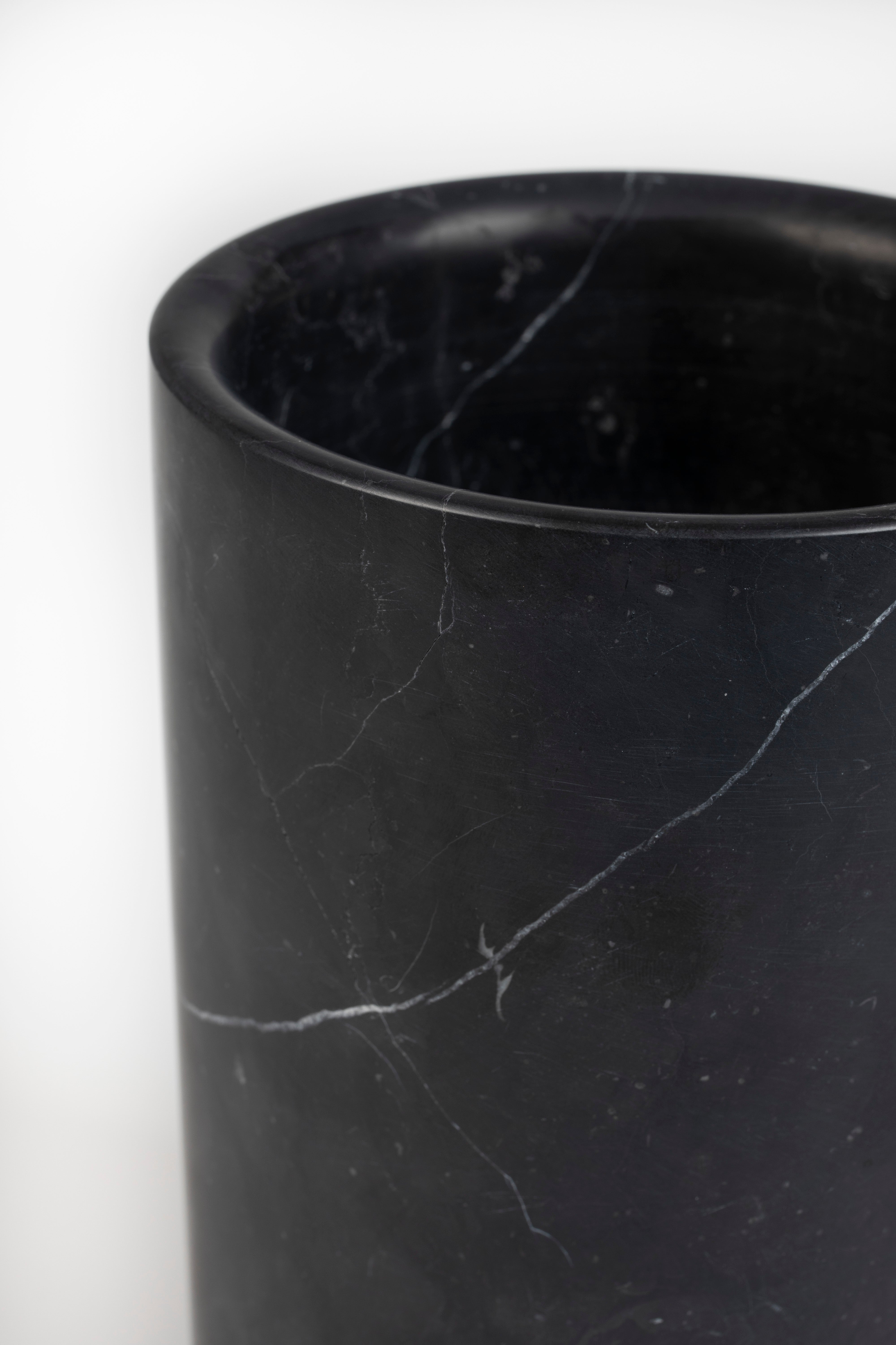 Vase Fajen Marble Black