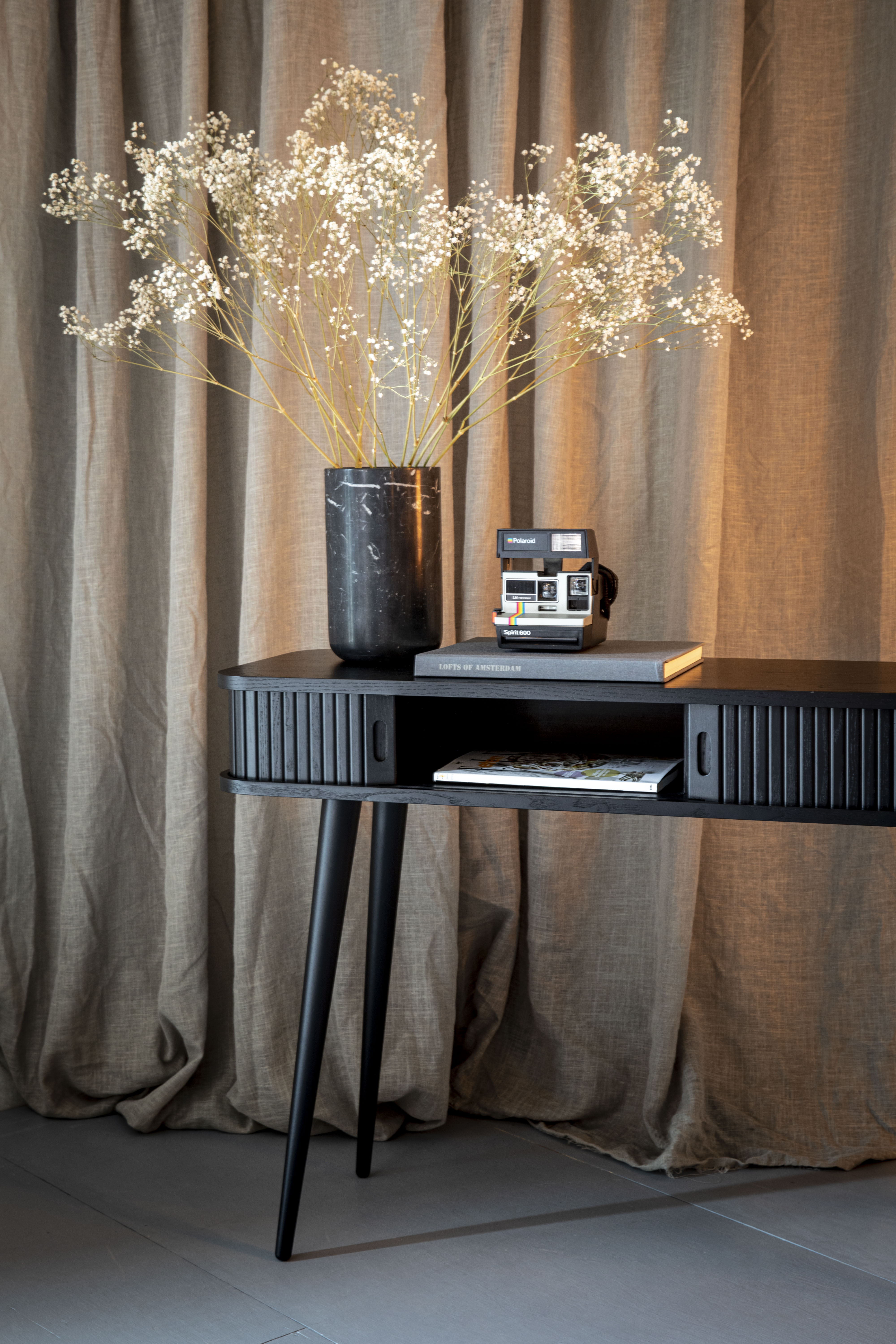 Vase Fajen Marble Black