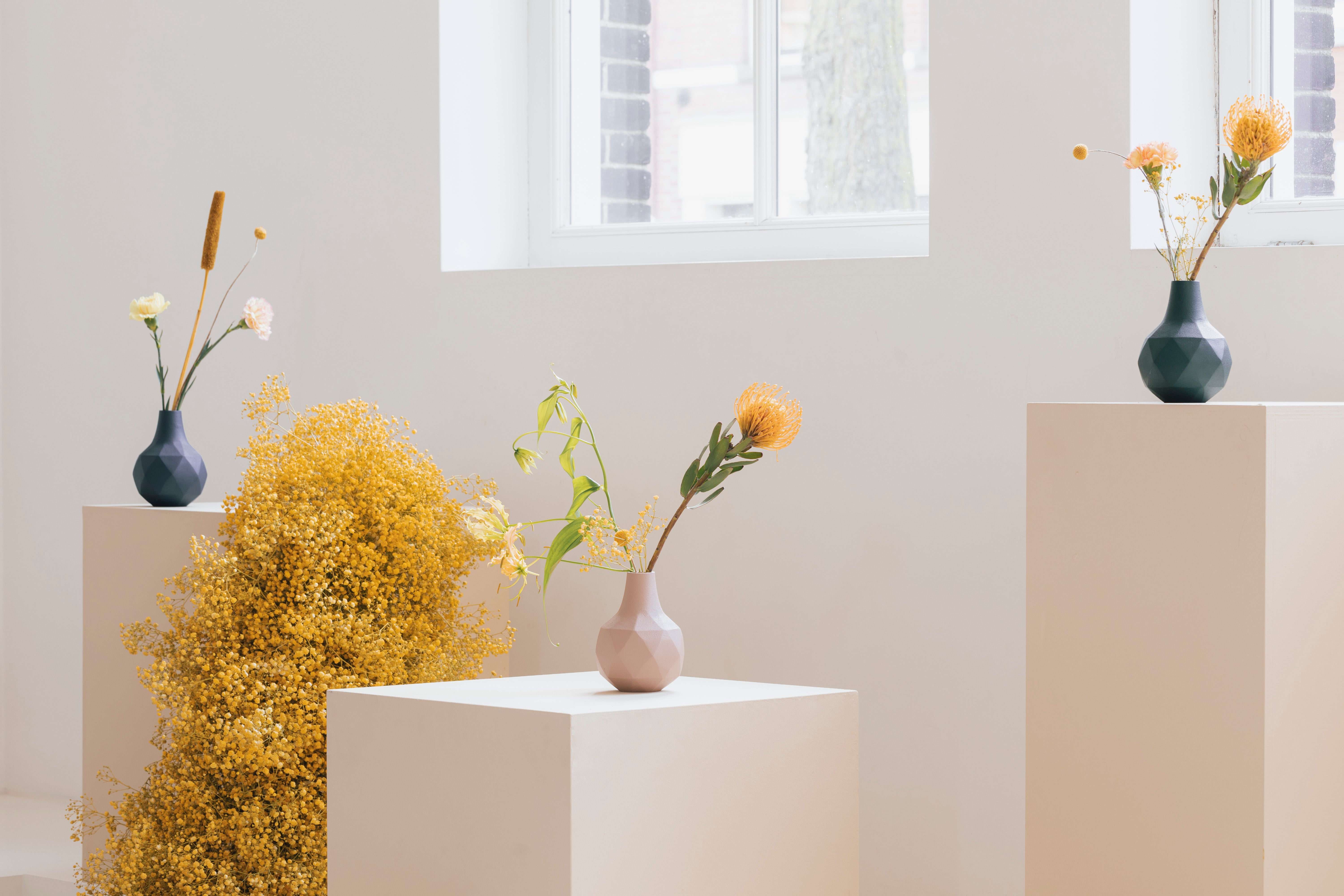Vase Bloom Mist Blue