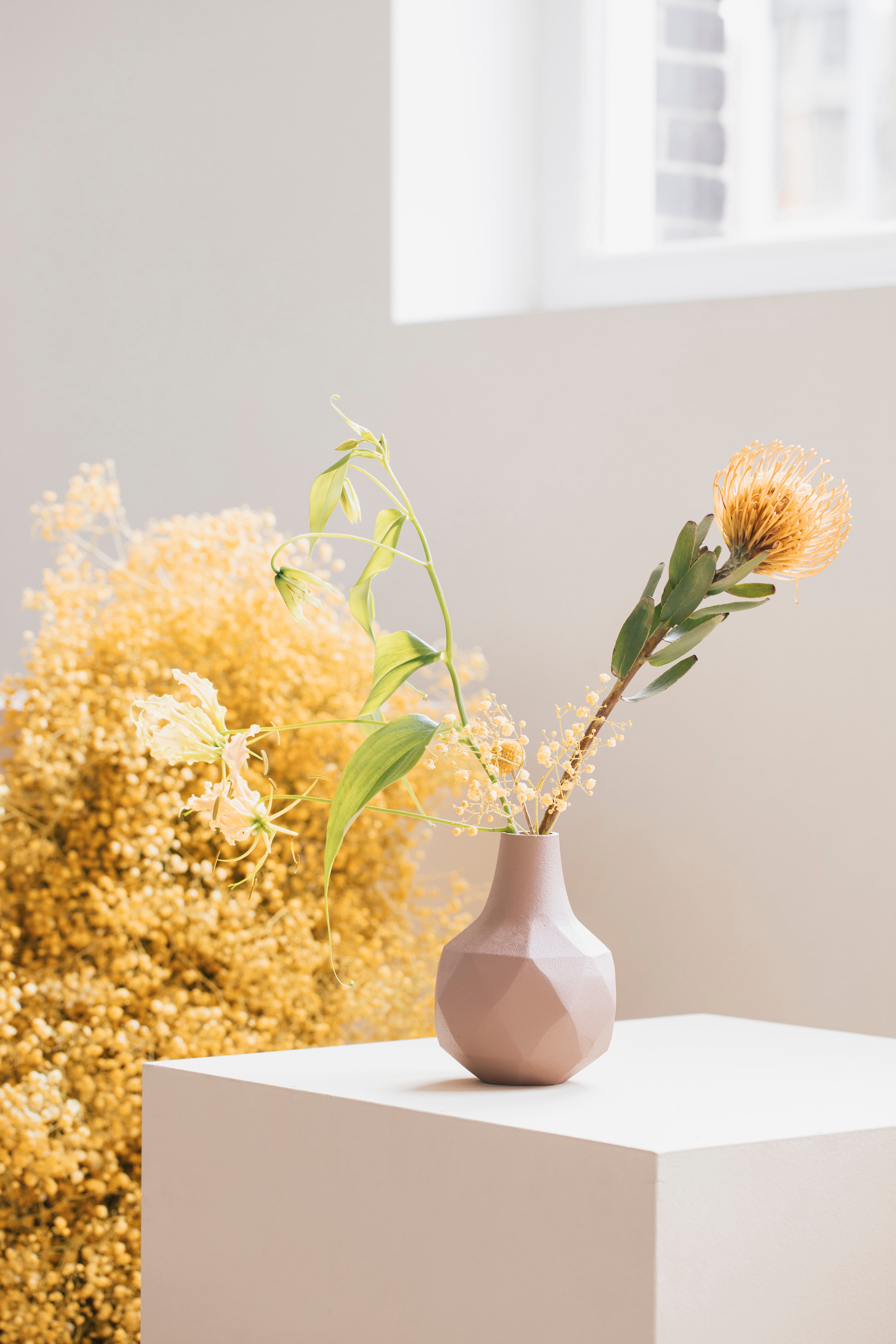 Vase Bloom Rose Pink