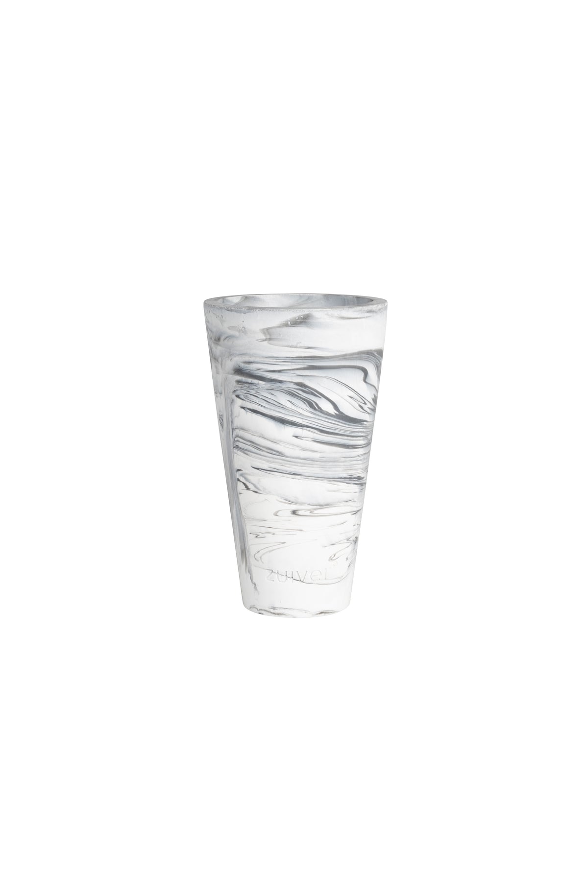 Vase Conic S Black/White