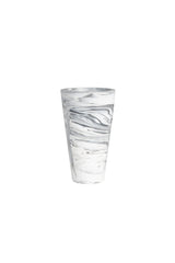 Vase Conic S Black/White