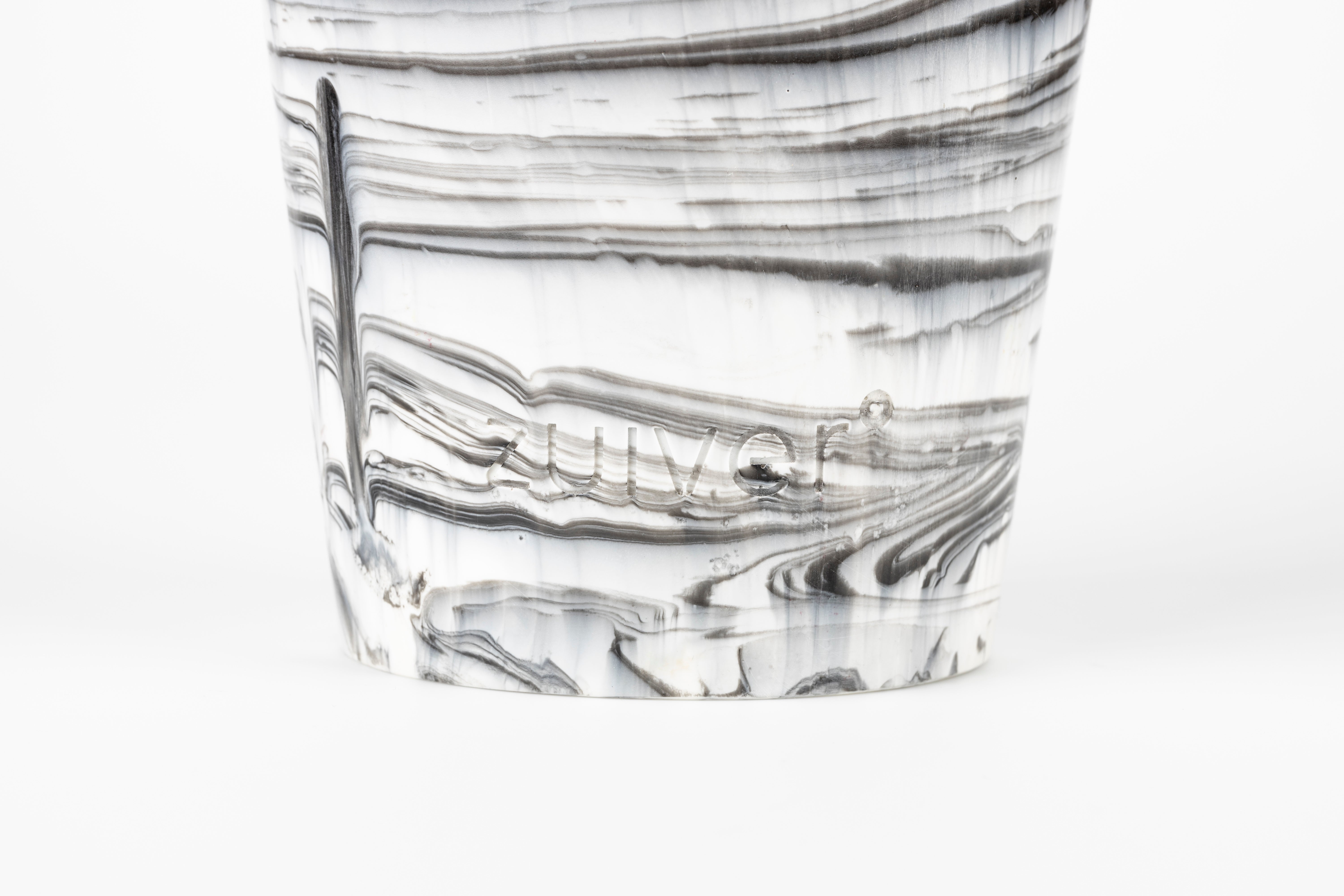 Vase Conic S Black/White