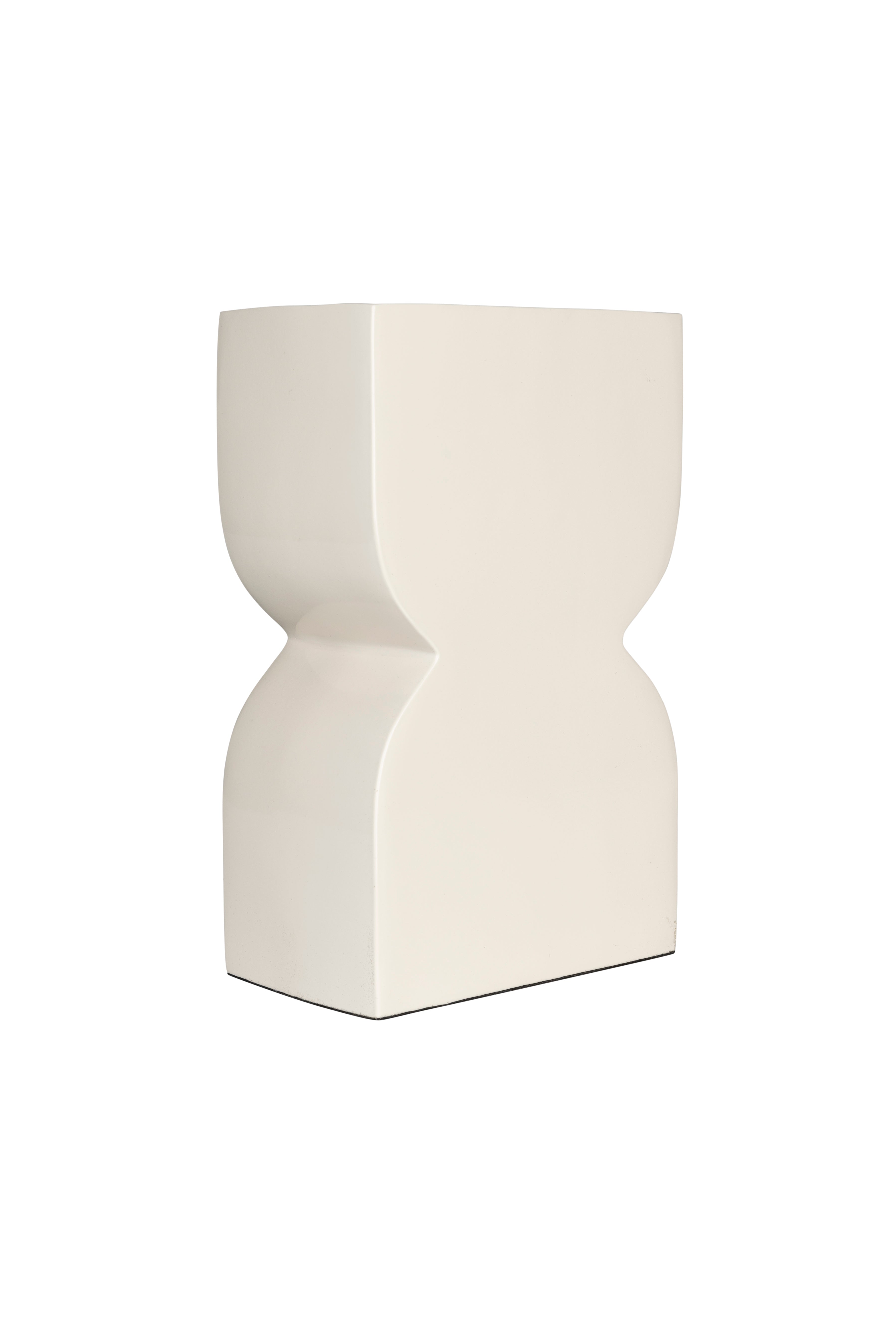 Vase Cones L Shiny Beige