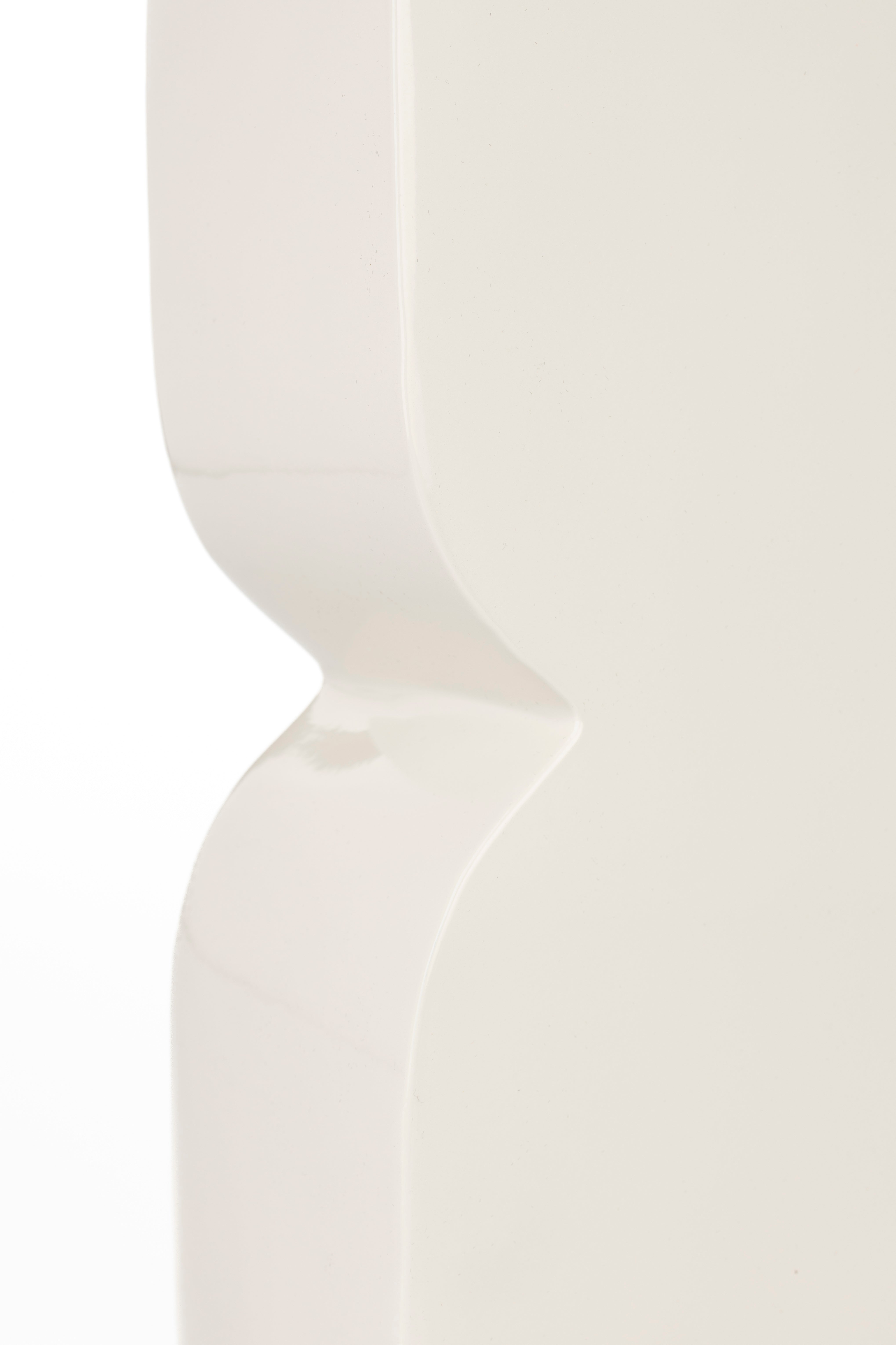 Vase Cones L Shiny Beige