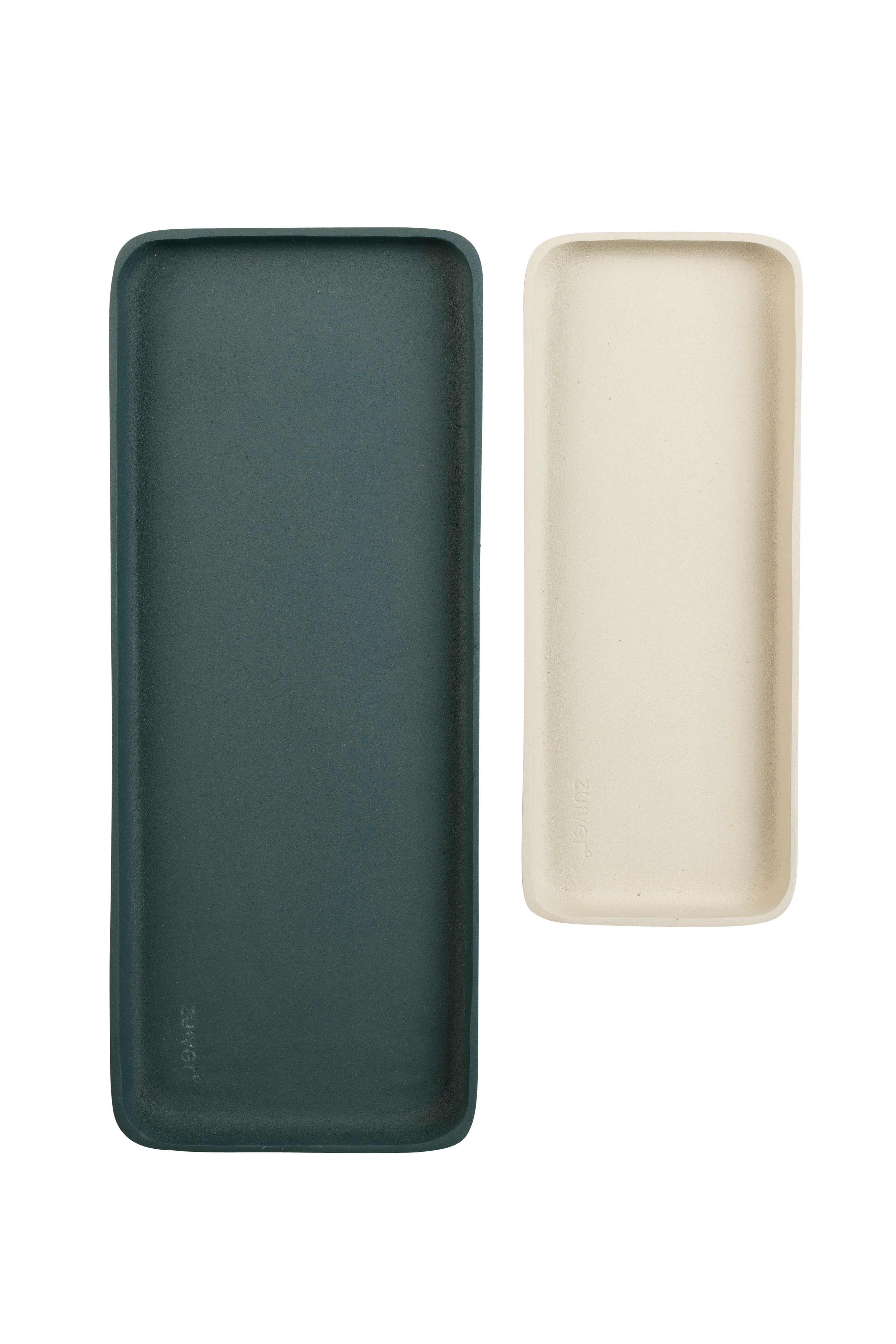 Tray Rebel Set Of 2 Green Ivory