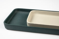 Tray Rebel Set Of 2 Green Ivory