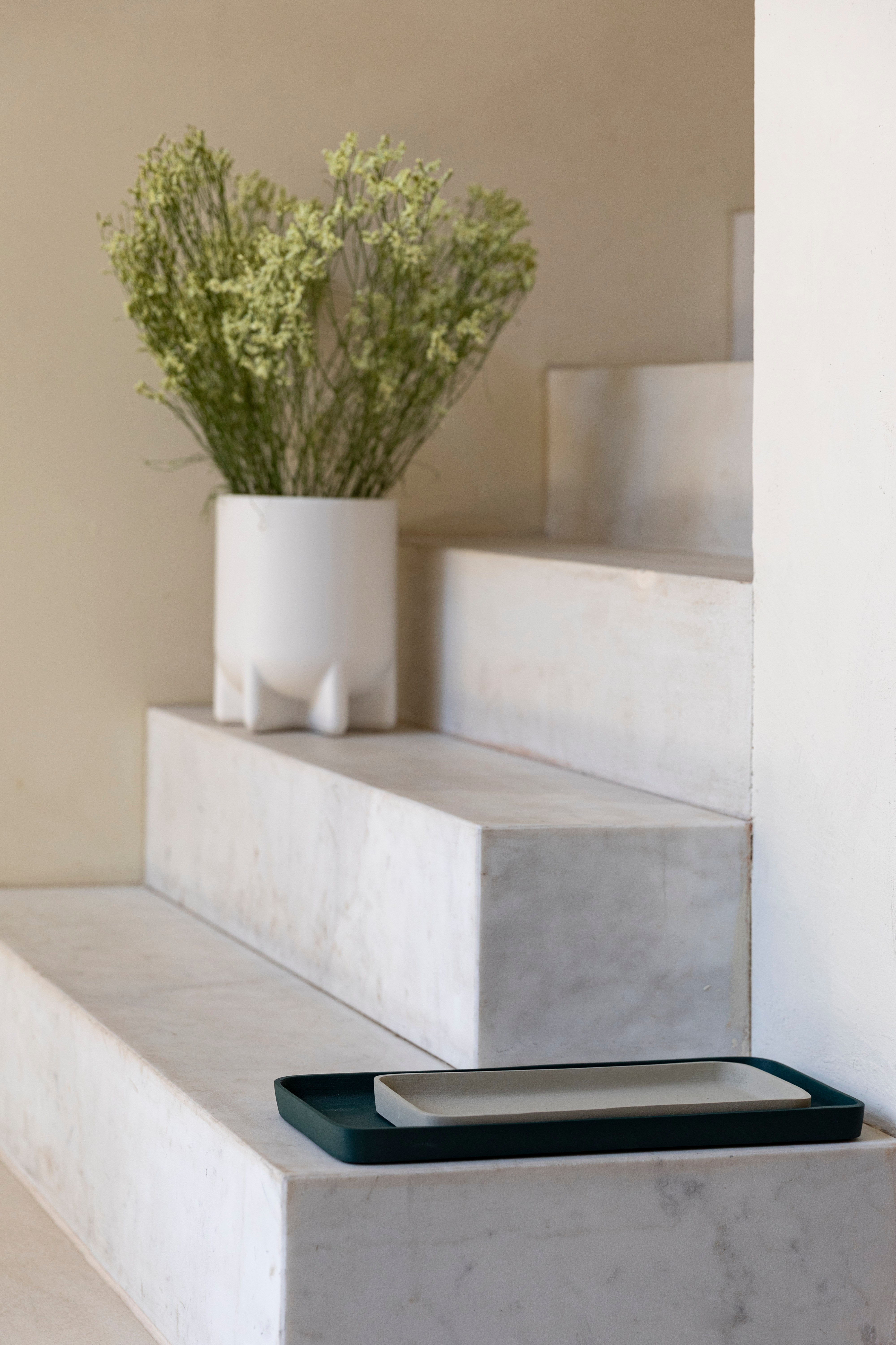Tray Rebel Set Of 2 Green Ivory