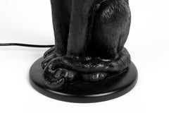 Proudly Crowned Panther Floor Lamp Black