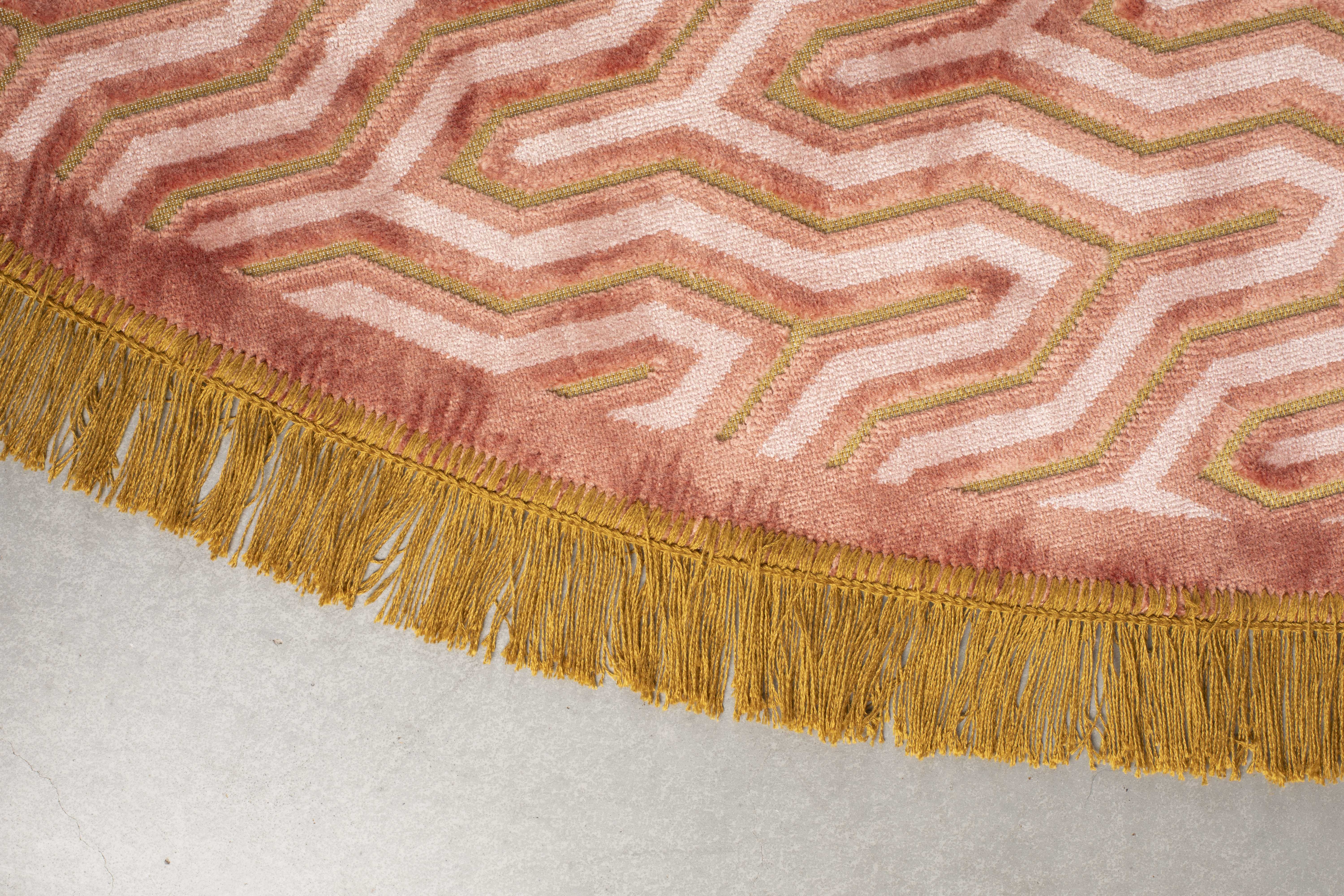 I Feel So Soft Carpet Round 200 Pink