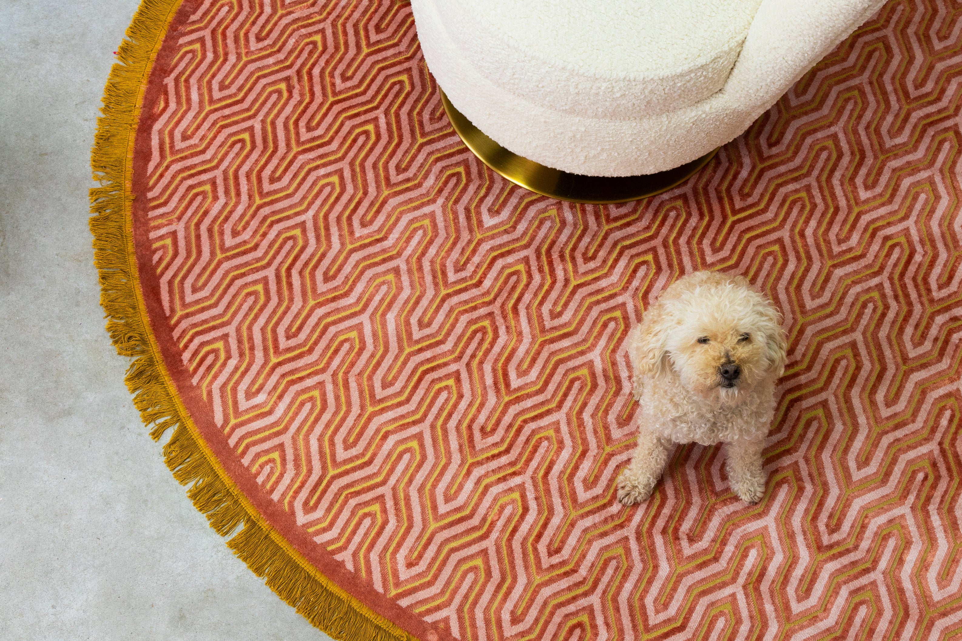 I Feel So Soft Carpet Round 200 Pink