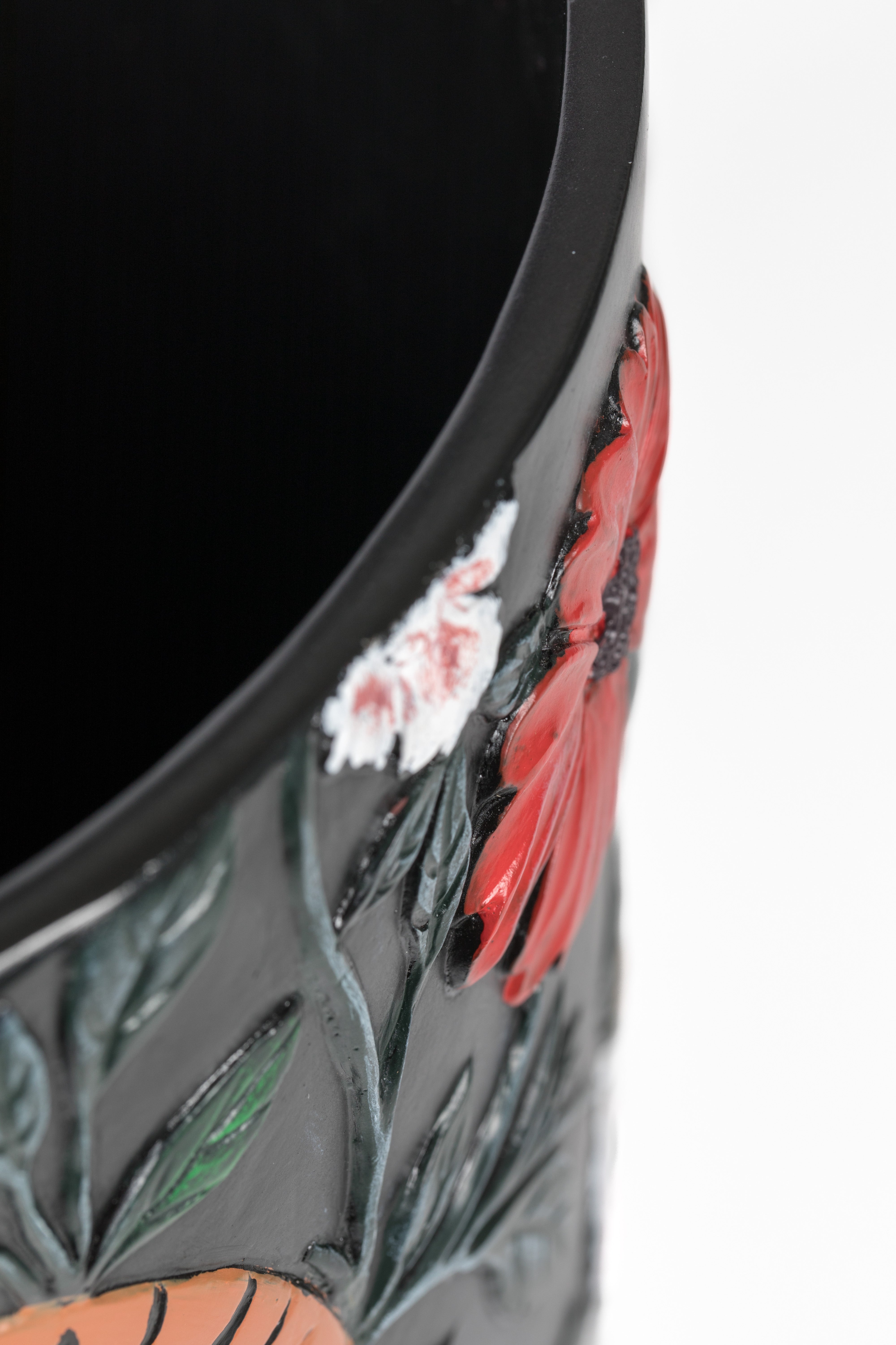 Songs Of The Night Tiger Vase Handpainted