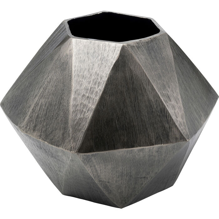 Deco Vase Sacramento Silver Antique 24cm